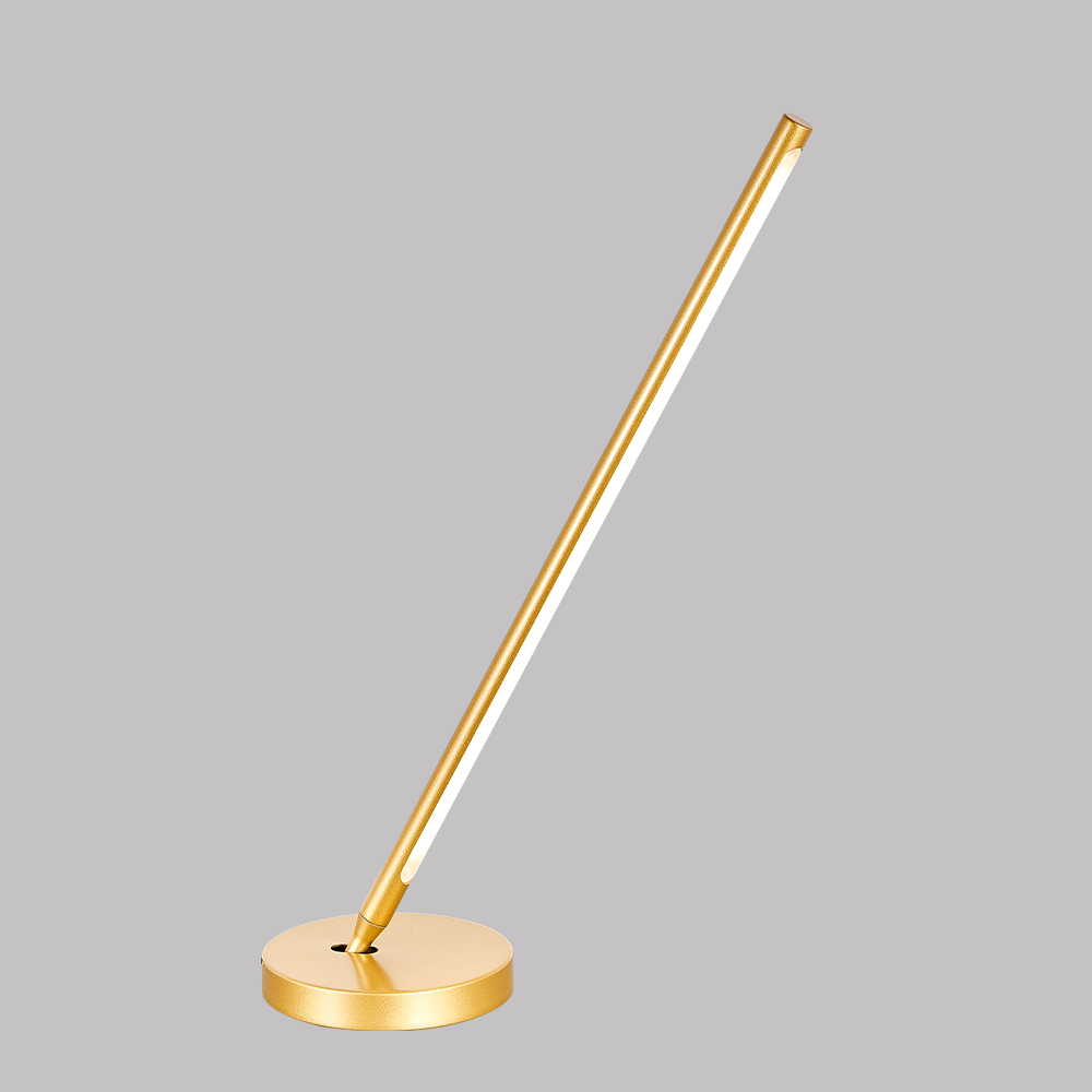 Настольная лампа 60 см, 9W, 3000K, Crystal Lux LARGO LG9W GOLD, золото