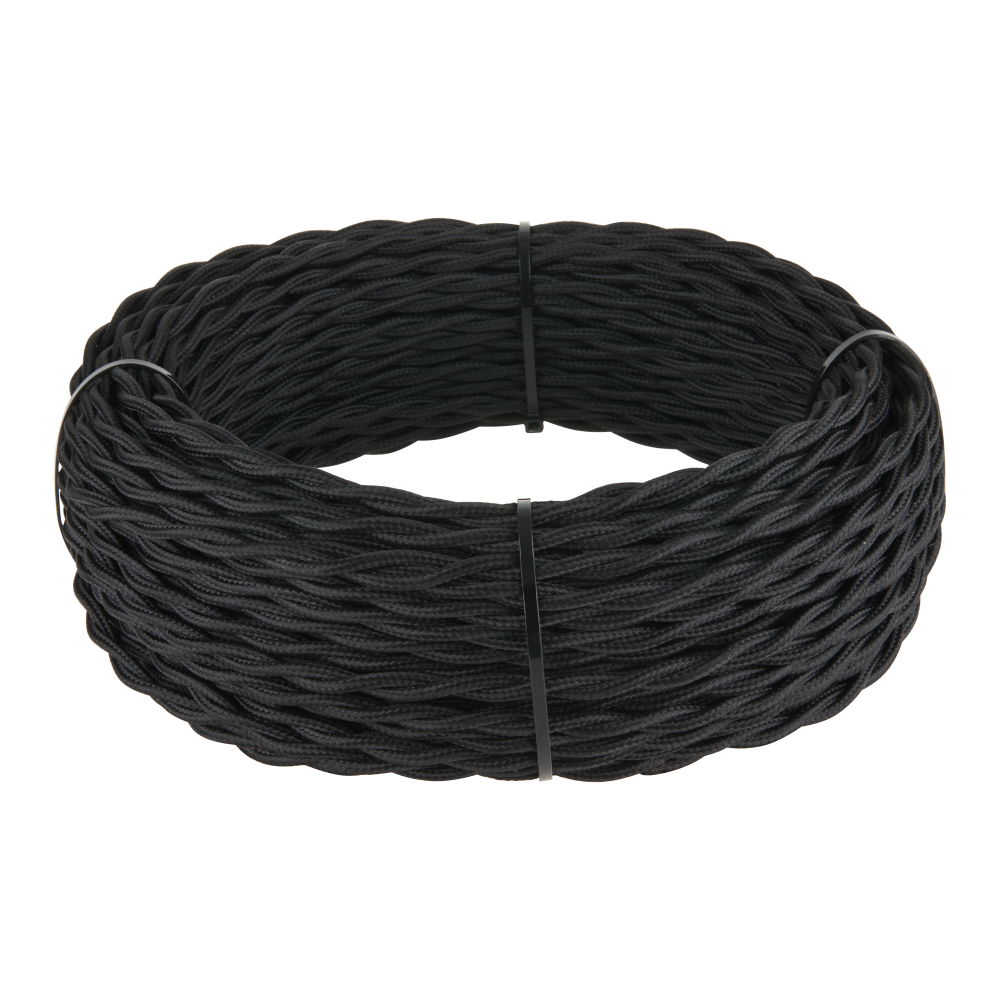 Ретро кабель витой 3х2,5 (черный) 20 м (под заказ) W6453308 Werkel 4690389165610