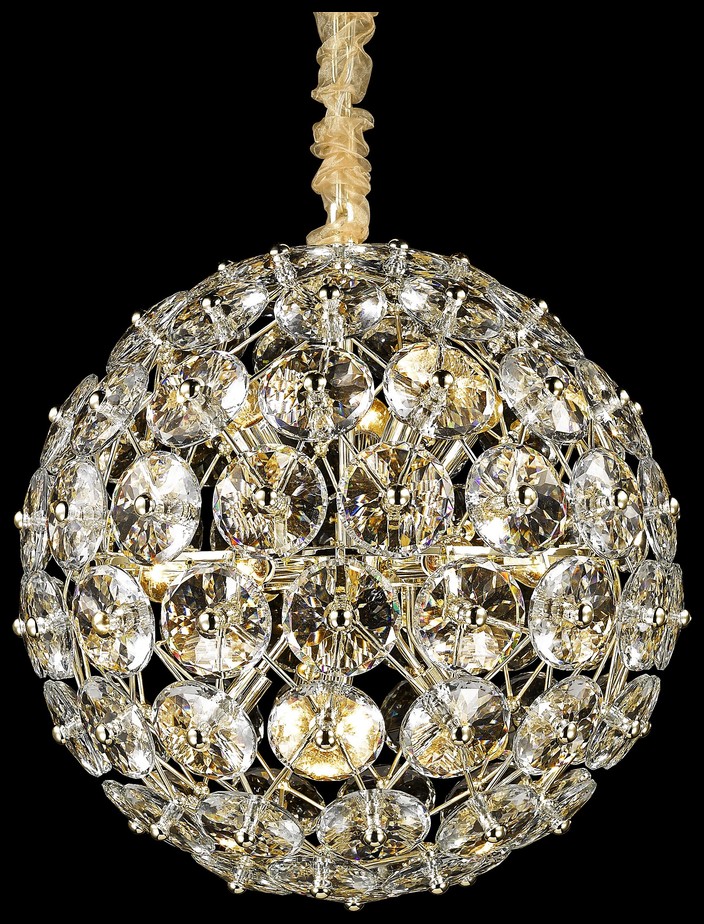 Светильник подвесной Wertmark Brillant WE110.13.303, 63*63 см, золото