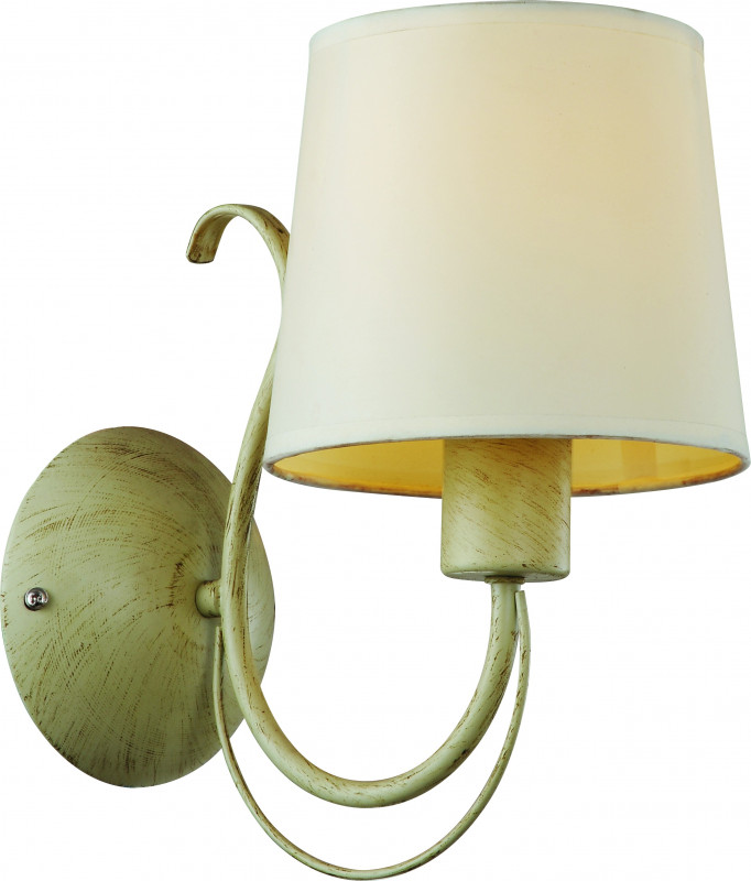 Светильник бра Arte Lamp A9310AP-1WG Orlean слоновая кость