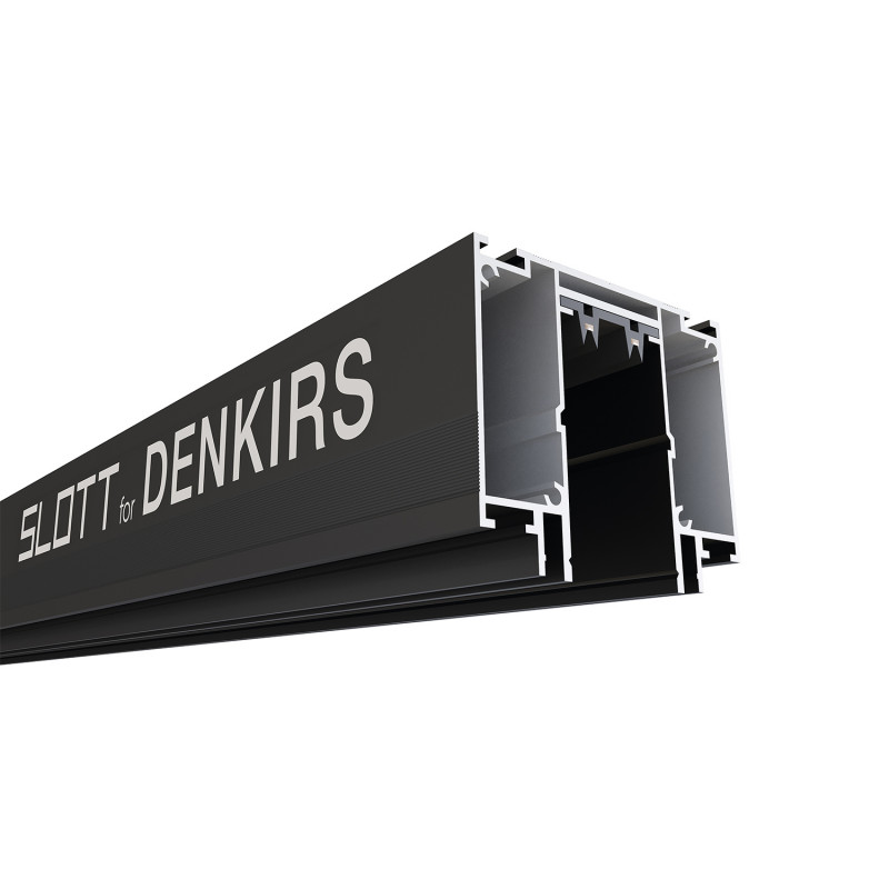 Профиль-трек 200 см TR2014-BK SLOTT for DENKIRS SMART, для натяжных потолков, алюминий, черный