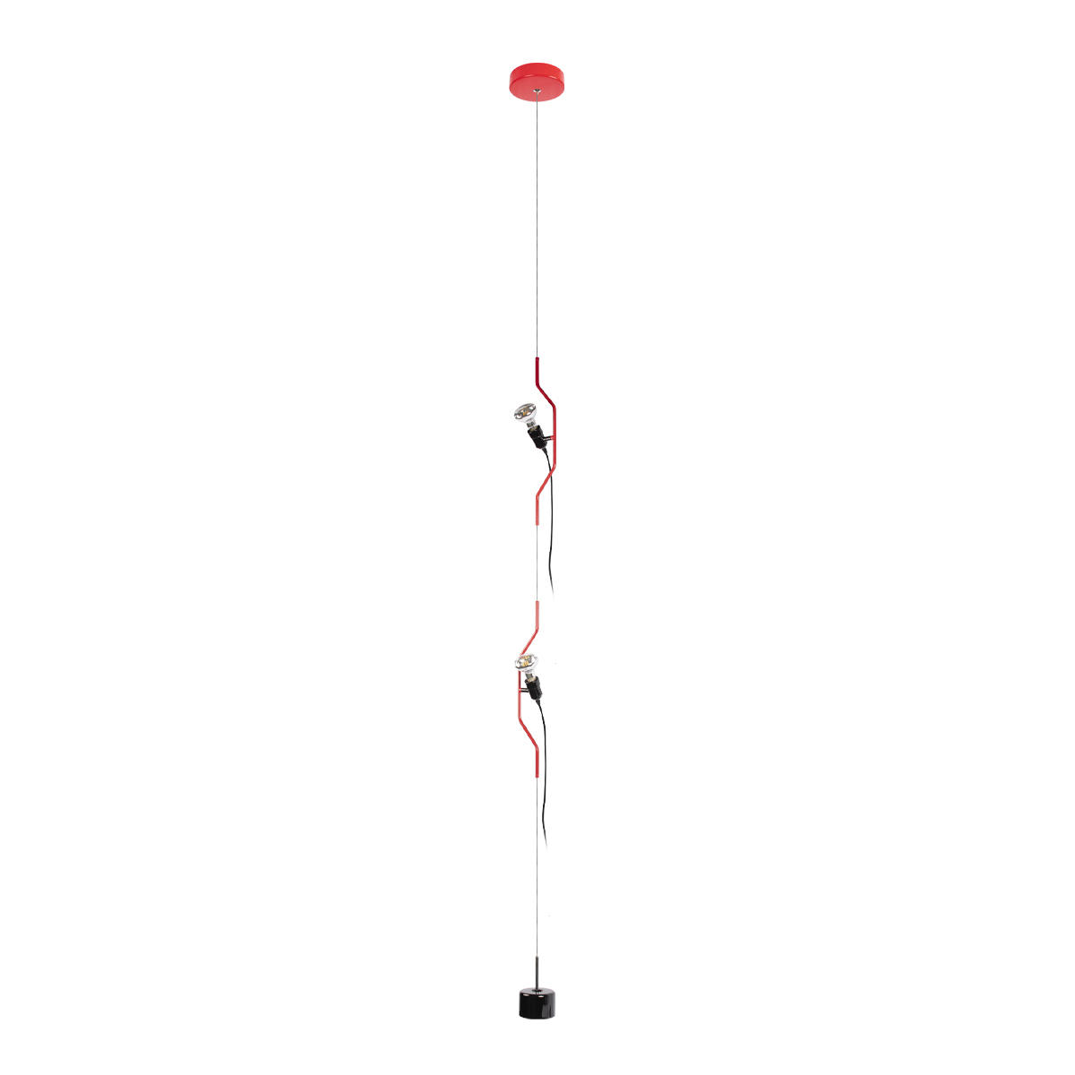 Подвесной светильник 11*400 см, 2*E27*40W LOFT IT Parentesi 10346/2 Red красный, черный