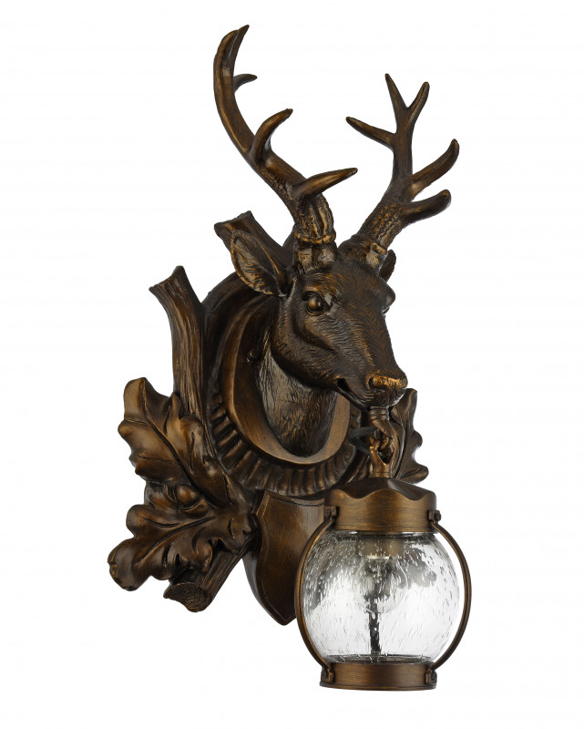 Уличный светильник Favourite Hunt 1849-1W, D260*W340*H530, металл и гипс, цвет коричневый