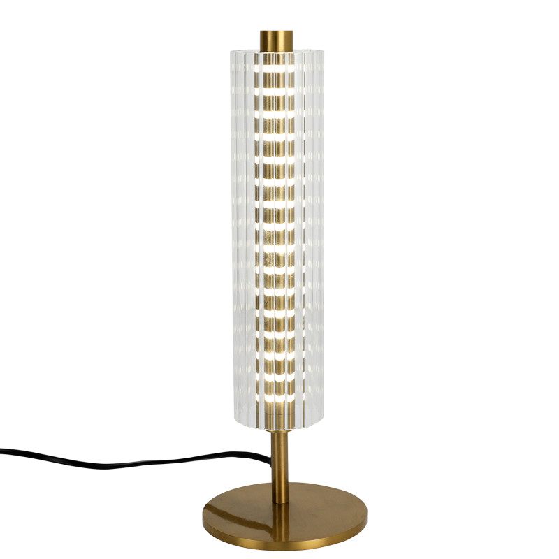Настольная лампа 13*37 см, 5W, Favourite Pulser 4489-1T медь, прозрачный акрил