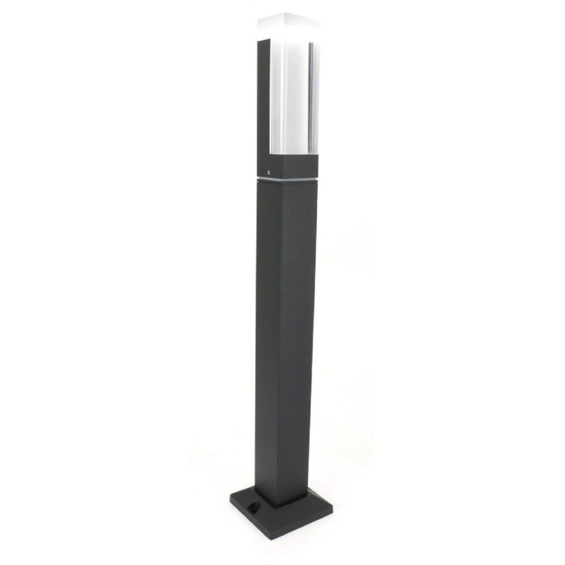 Уличный светильник Favourite Pillar 2861-1F, L50*W50*H600, Уличный светильник; металлическое основание черного цвета; плафон из акрила, IP54; свечение мягкое