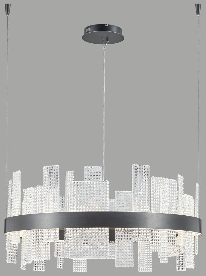 Светильник подвесной Wertmark Lotta WE460.01.023, 70*70 см, черный