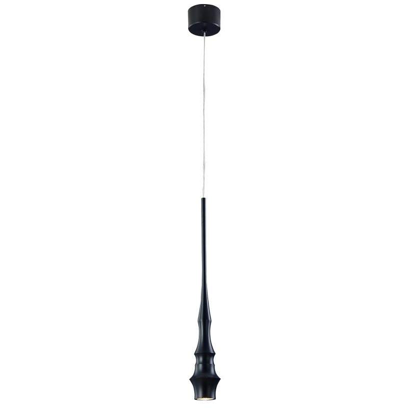 Подвесной светильник 8*180 см, 6W, Favourite Ipsam 4328-1P темно-серый, белый акрил
