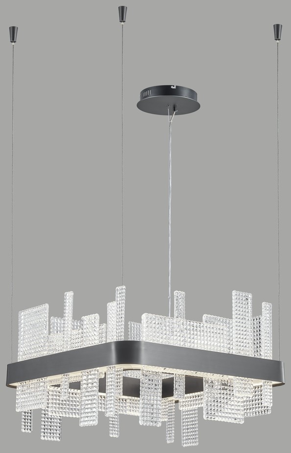 Светильник подвесной Wertmark Lotta WE461.01.023, 50*50 см, черный