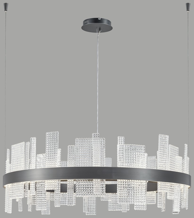 Светильник подвесной Wertmark Lotta WE460.02.023, 90*90 см, черный