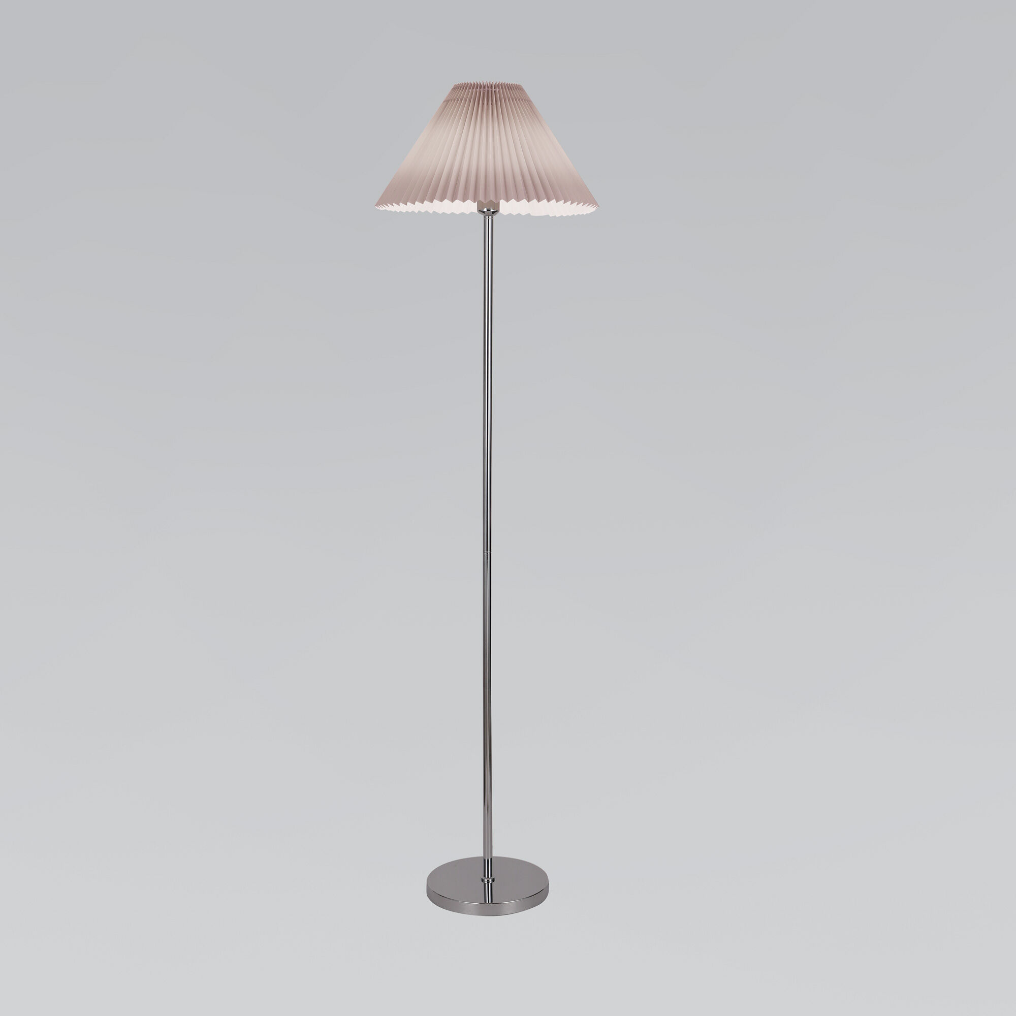 Классический напольный светильник 45 см Eurosvet Peony 01133/1 хром/серый