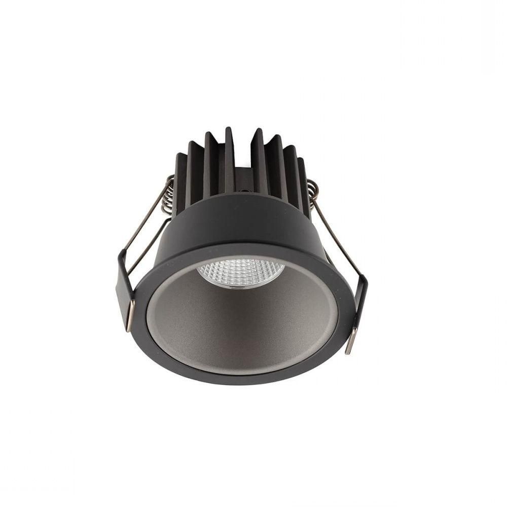 Встраиваемый светильник Denkirs DK4400-BG, 7W LED, 3000K, черный-серый
