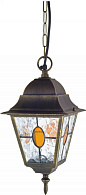 Уличный светильник Favourite Zagreb 1804-1P, L185*W185*H830, черный с золотой патиной