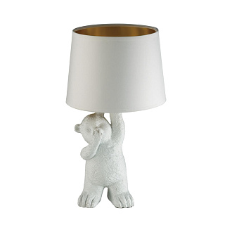 Настольная лампа *20*37 см, E14 1*40W,  К, Lumion Bear 5663/1T, белый