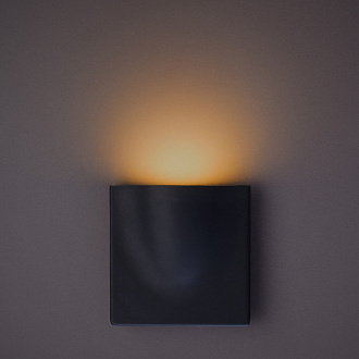 Уличный настенный светодиодный светильник 12*12 см Arte Lamp Tasca A8506AL-1GY, серый