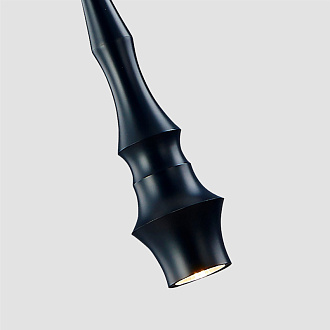 Подвесной светильник 8*180 см, 6W, Favourite Ipsam 4328-1P темно-серый, белый акрил
