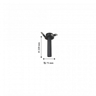Врезной светильник Favourite Clivo 2232-1U, D95*H220, cutout:D80, черный