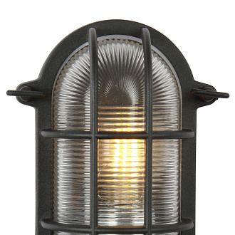 Уличный светильник Favourite Pointer 3022-1W, D106*W248*H160, Каркас черного цвета, плафон из закаленного прозрачного стекла, IP54