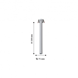 Врезной светильник Favourite Clivo 2233-1U, D75*H330, cutout:D65, белый