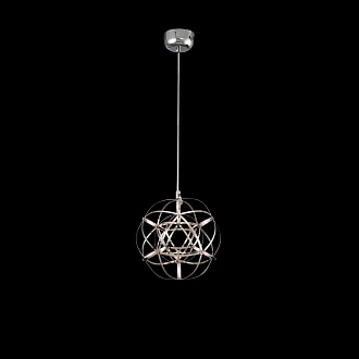 Подвесной светодиодный светильник 25 см Freya Amber FR5099PL-L6CH, 8W LED, 3000K, хром