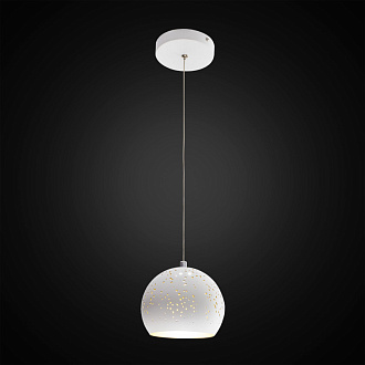 Подвесной светодиодный светильник Citilux Деко CL504100, белый, диаметр 12 см, 3000К