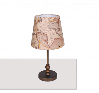 Настольная лампа Favourite Mappa 1122-1T, D260*H500, коричневый