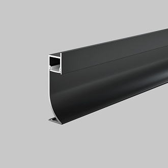 Алюминиевый профиль  Накладной 2000*53*13,8 мм для светодиодной ленты Maytoni Led strip Черный ALM-5314-B-2M