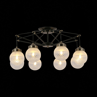 Светильник подвесной 76 см,  EVOLUCE STRICCE SLE110302-08 Черный, Бронза