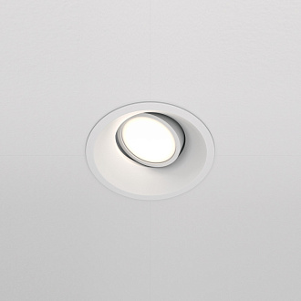 Светильник, 9 см, белый,  Maytoni Dot DL028-2-01W, встраиваемый