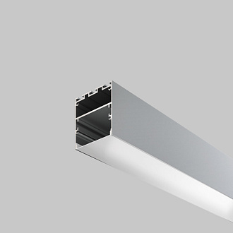 Алюминиевый профиль  Накладной 2000*50*50 мм для светодиодной ленты Maytoni Led strip Серебро ALM-5050-S-2M