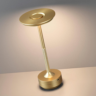 Настольная лампа 13*13*28 см, 1 LED*6W, 3000-5700 К, Odeon Light Tet-A-Tet, золотой 5033/6TL