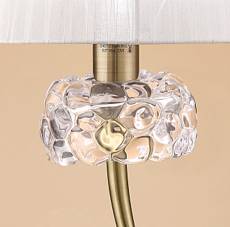 Декоративная настольная лампа Mantra Loewe Antique 4736 1 X 23w E27 (No Incl)