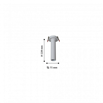 Врезной светильник Favourite Clivo 2231-1U, D95*H220, cutout:D80, белый