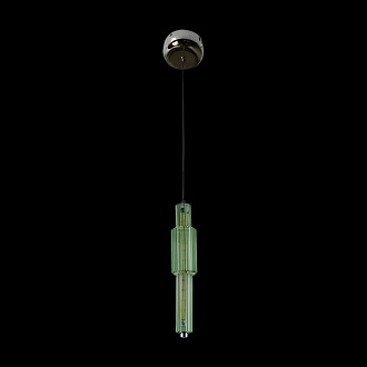 Светильник 12 см, 8W, 3000K, Maytoni Verticale MOD308PL-L9GN3K, хром/зеленый
