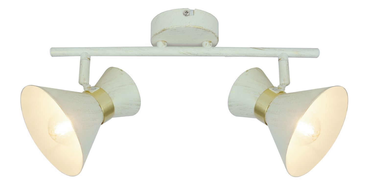 Спот Arte Lamp Baltimore A1406AP-2WG, бело-золотой