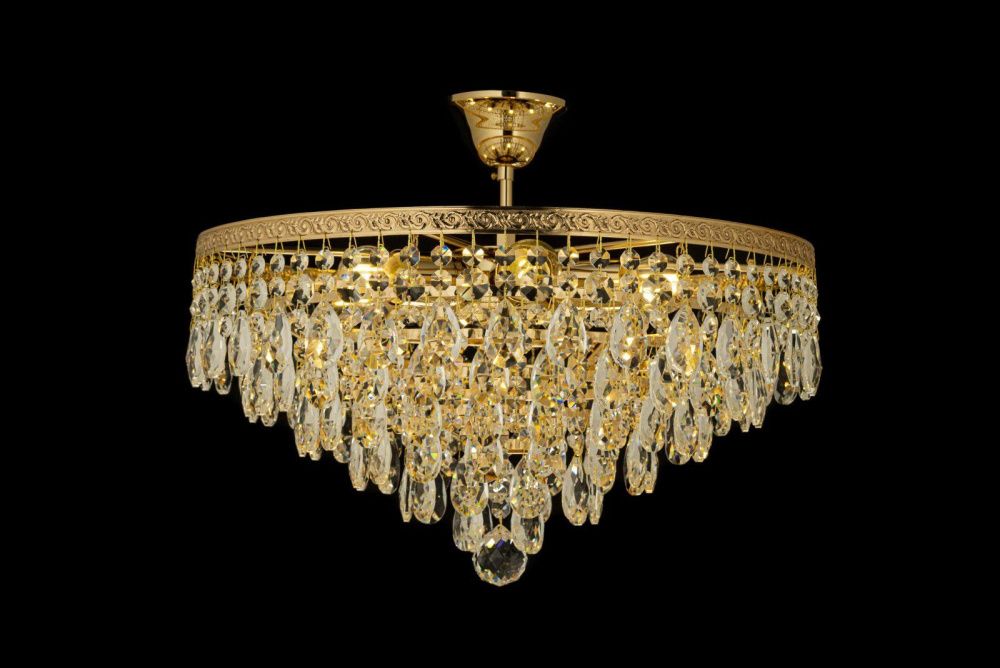 Люстра потолочная *46*25 см, 6*E27*60W, Arti Lampadari Castellana Gold Castellana E 1.3.46.601 G, Золото