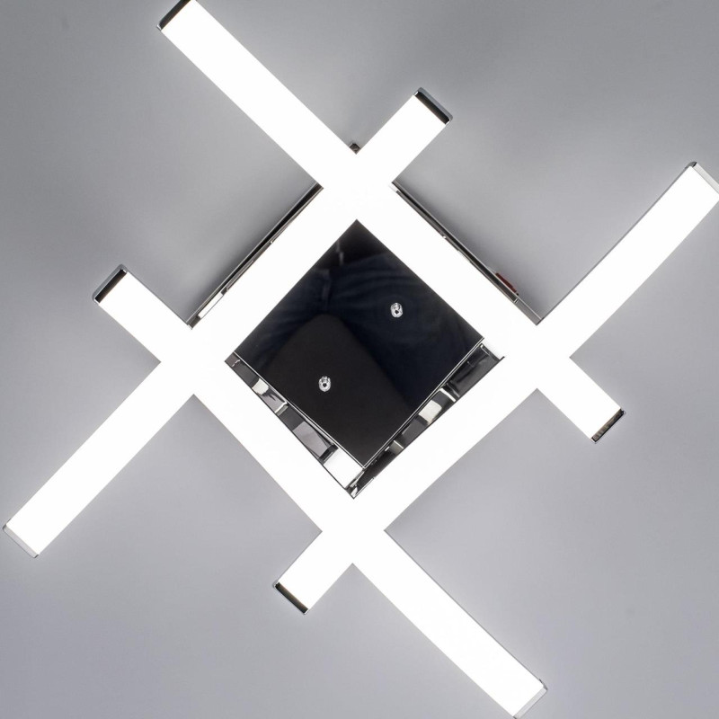Люстра потолочная светодиодная Citilux Джек CL226121, LED 54W, 3000K, Хром
