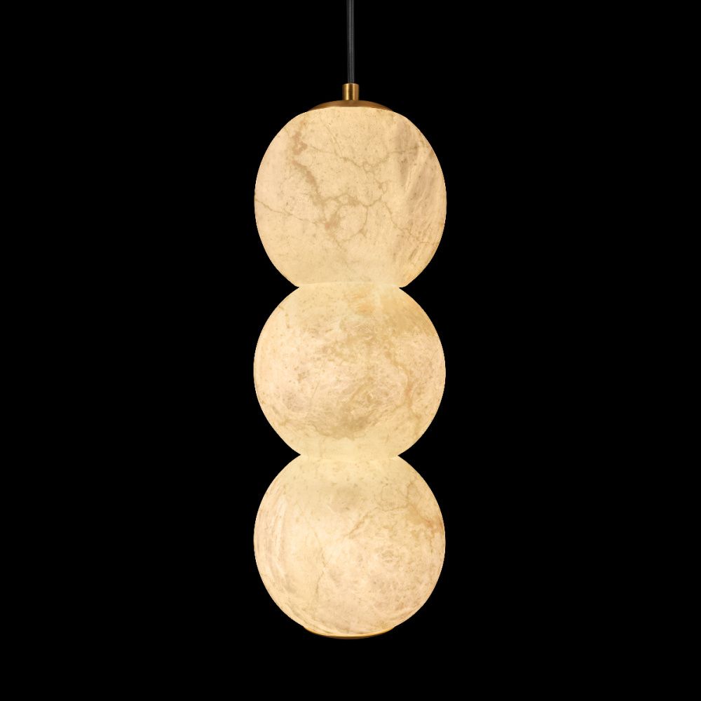 Подвесной светильник 12 см, 15W, 3000K, Loft IT Beads 10530/3P, бронза-мрамор