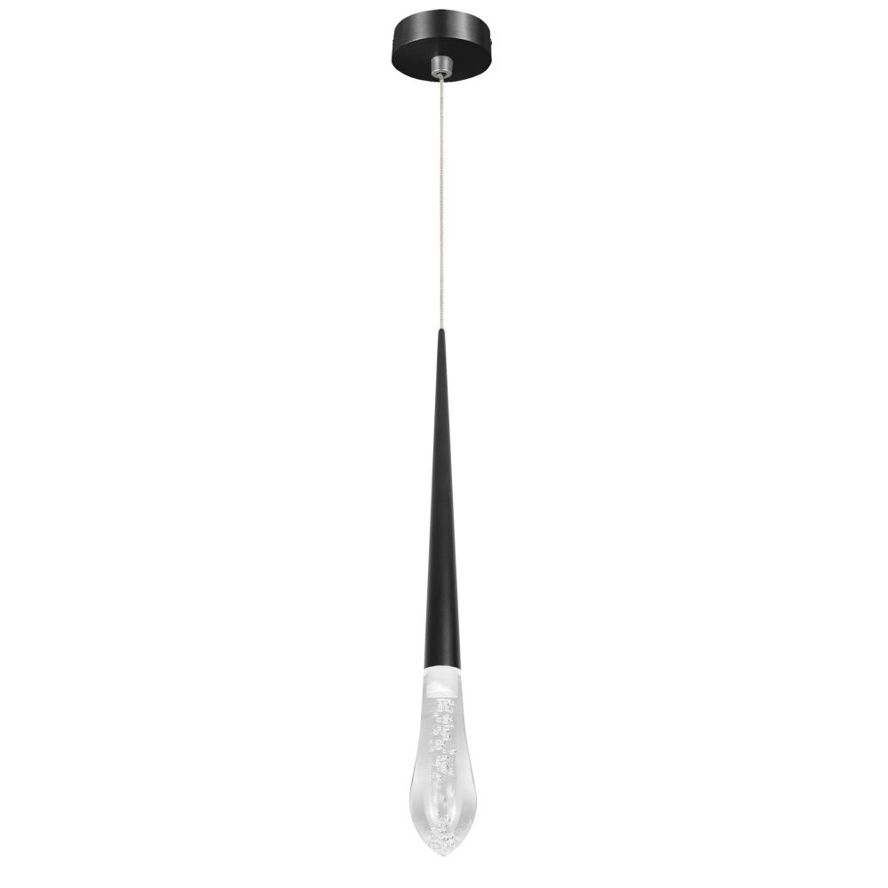 Подвес с декоративной насадкой (капля) 4W 282LM 24G 3CCT 3000/4000/6000K Punto mini Lightstar 807007-4 Черный