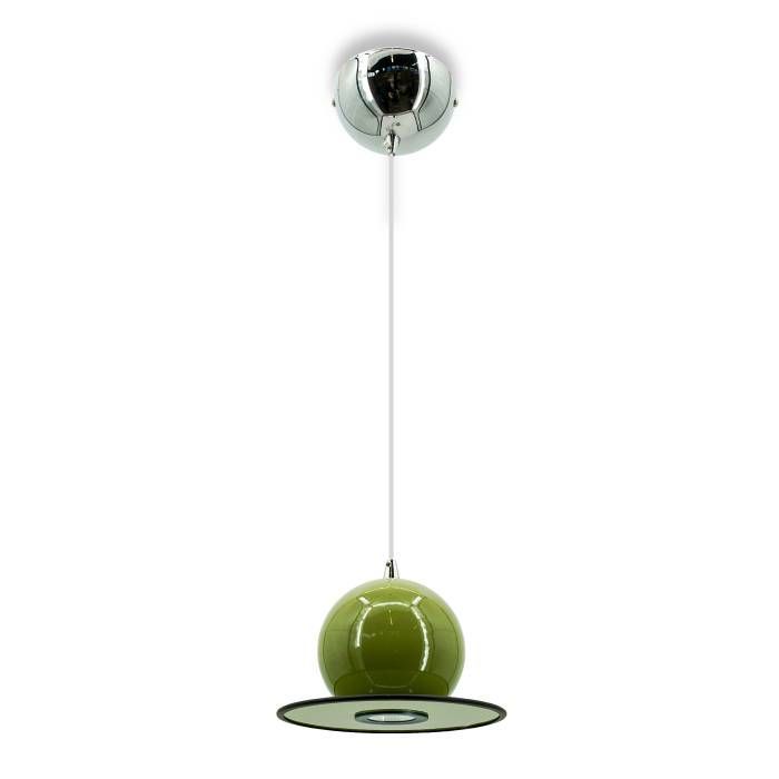 Светильник подвесной *22-200 см, 1*LED*7W, 3000K, Lightera Attabad LE122L-15GR, Зеленый