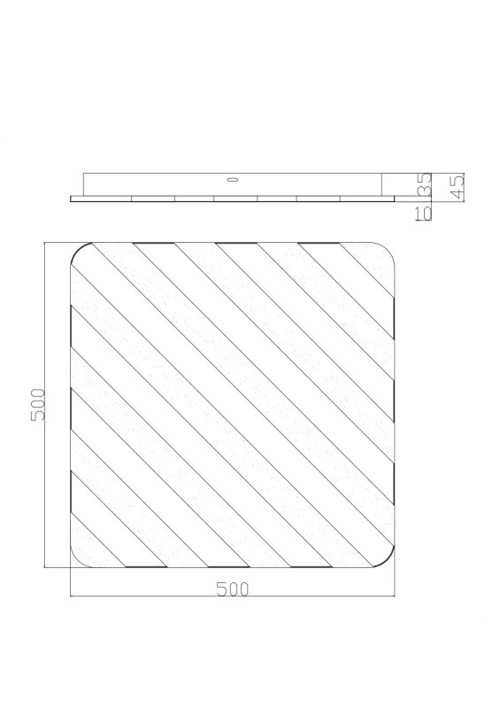 Светильник 50 см, 74W, 3000-6000K, Freya Amelia FR6037CL-L84W, белый