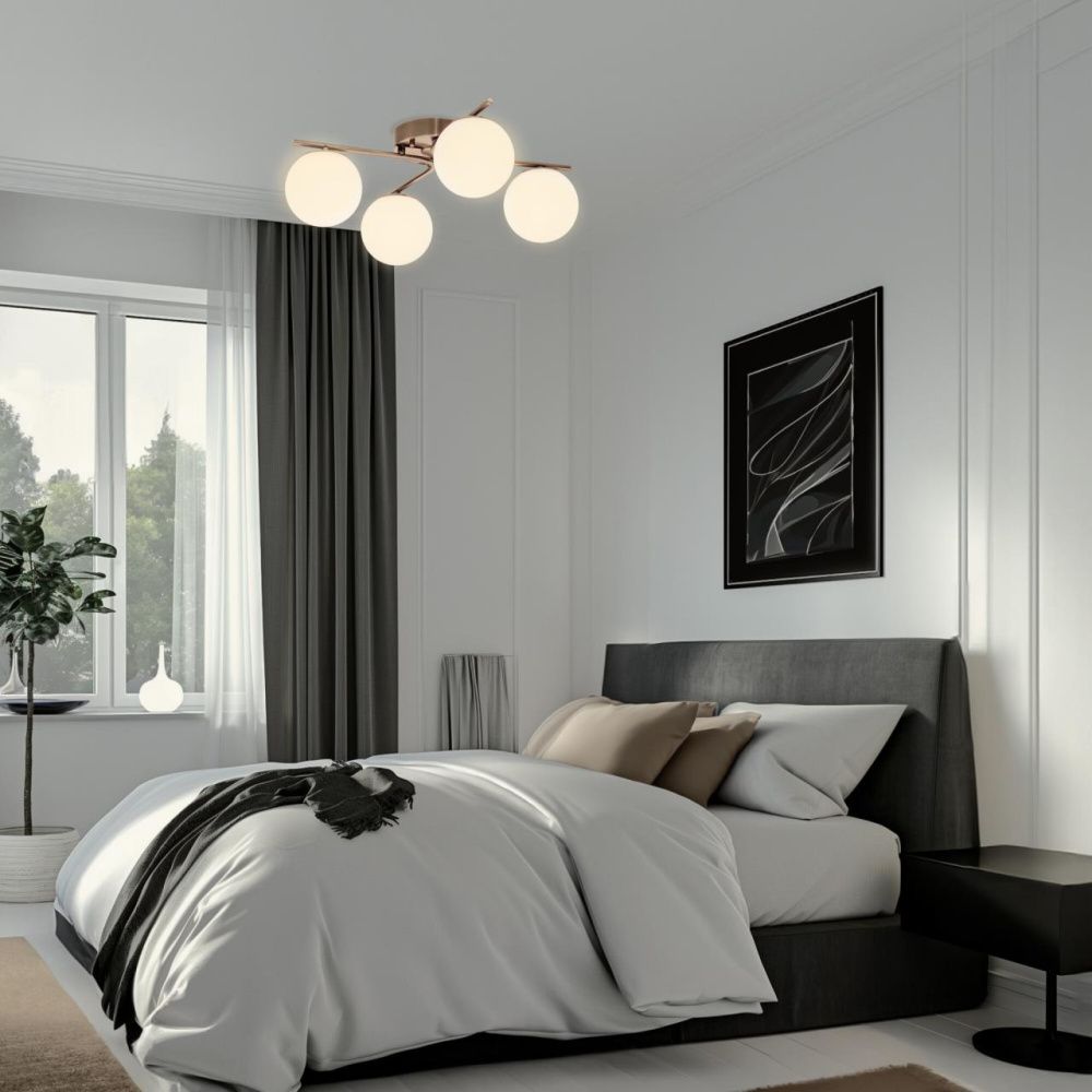 Потолочная люстра 45 см, 48W, 3000-5500K+RGB, Citilux Адам смарт CL228A143, бронза