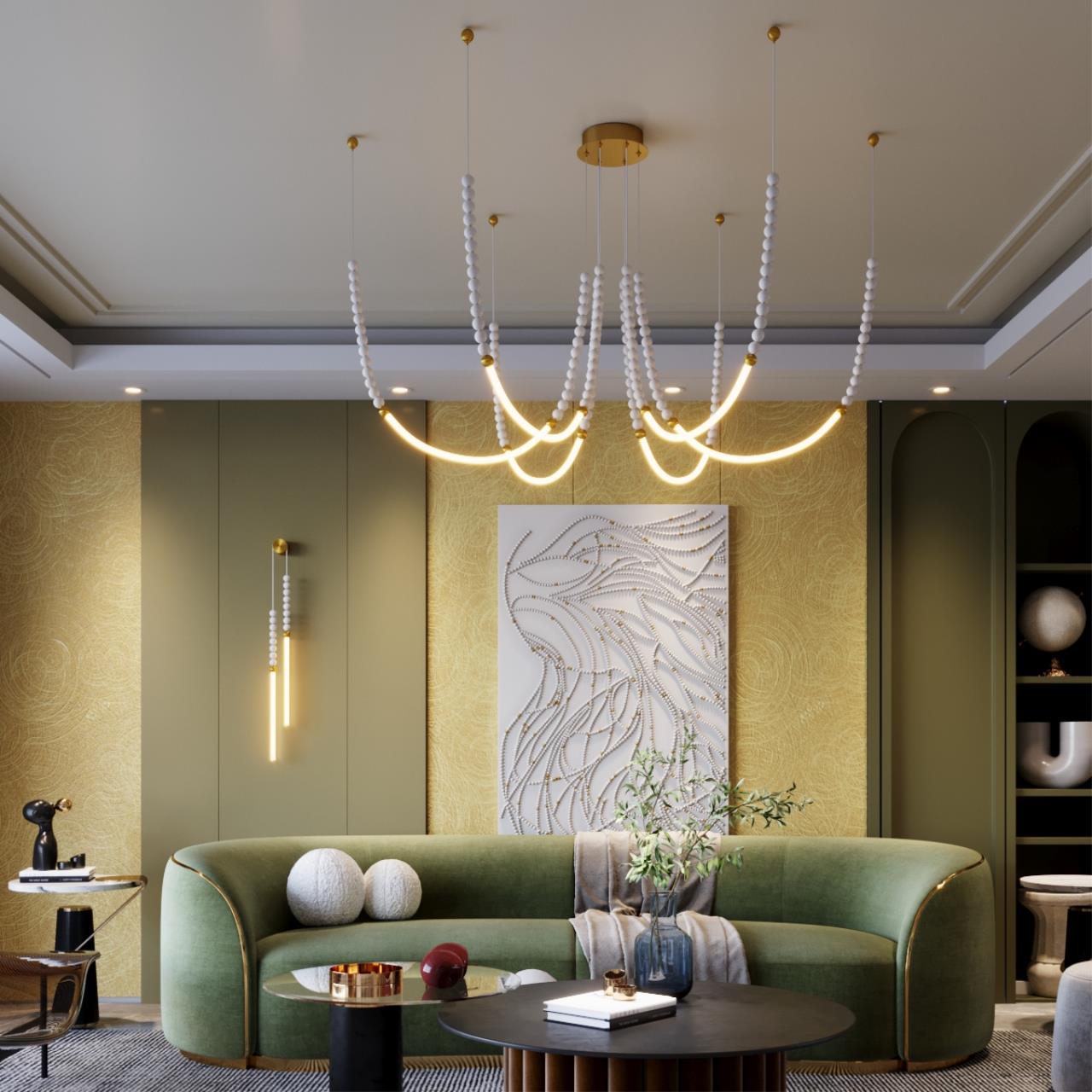Люстра 120*150 см, 1 LED*70W, 3000 К, Odeon Light Monella, античная бронза 6639/70L