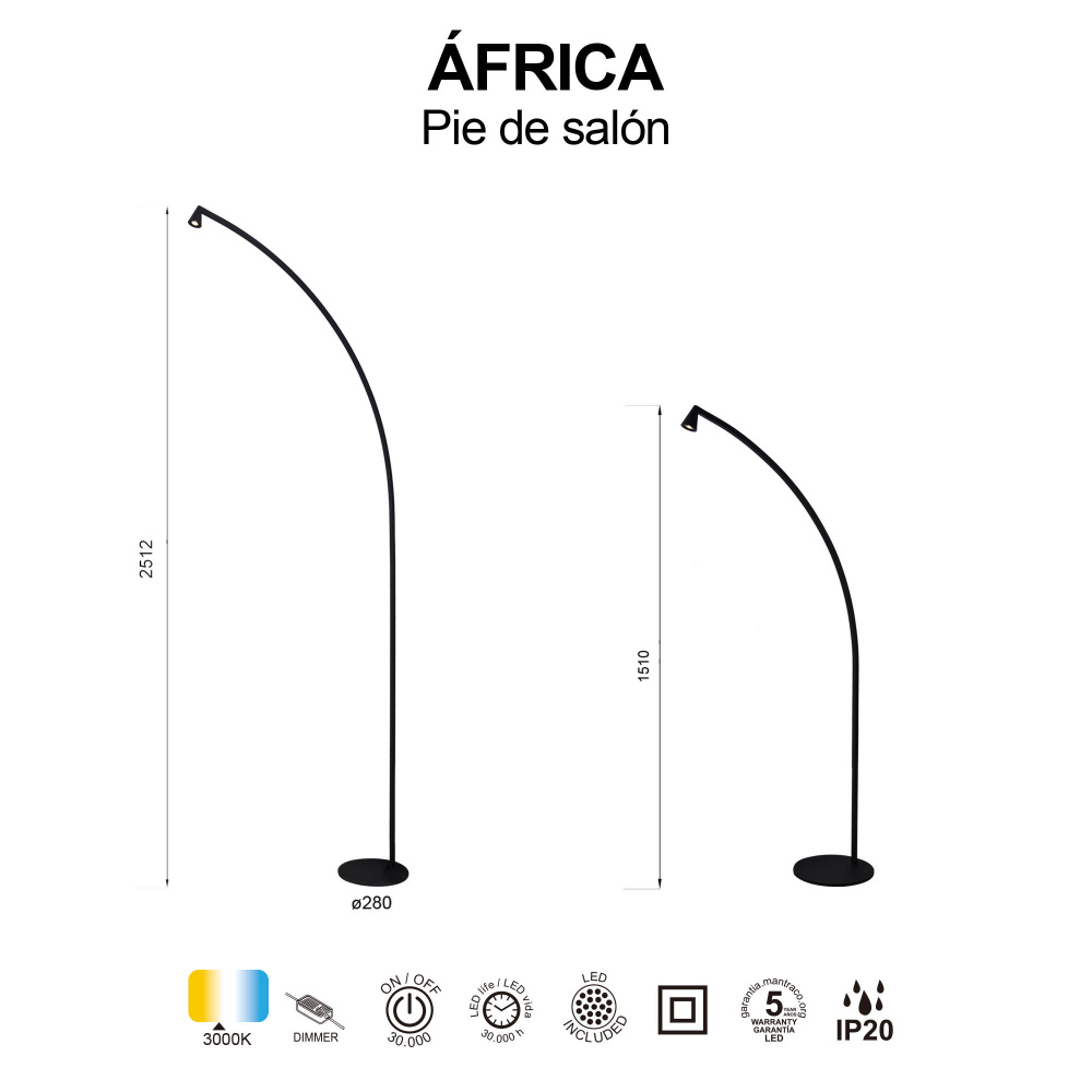 Торшер AFRICA 9417