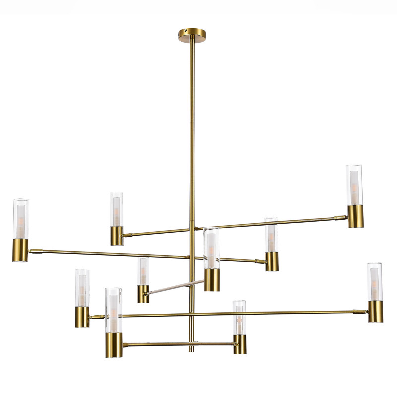 Люстра потолочная 125 см, 4000K, St luce Vitra SL1239.303.10 Латунь