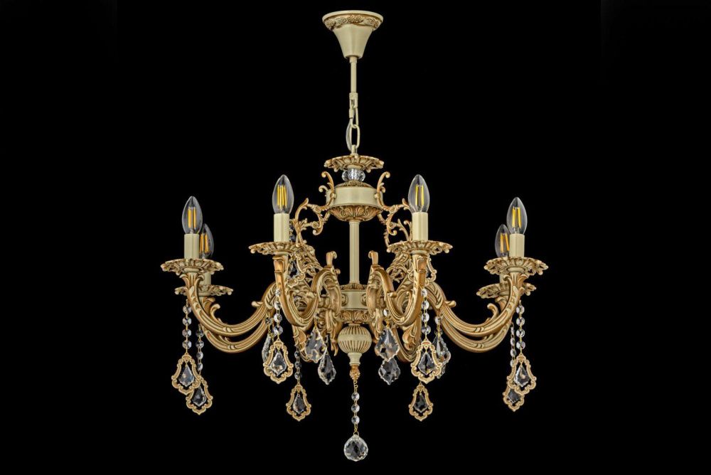 Люстра *70*51 см, 8*E14*40W, Arti Lampadari Falcone Falcone E 1.1.8.600 CG, Кремовый