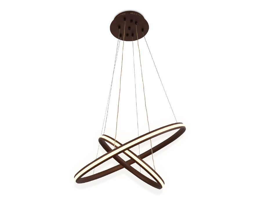 Светильник подвесной 60*110 см, LED 84W, 3000К, кофе Ambrella Comfort Line FL406