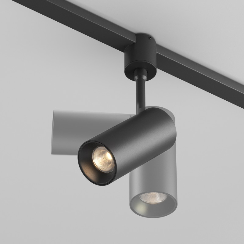 Трековый магнитный светильник 5 см, 10W, 3000K, Maytoni Focus Led TR163-1-10W3K-M-B, черный