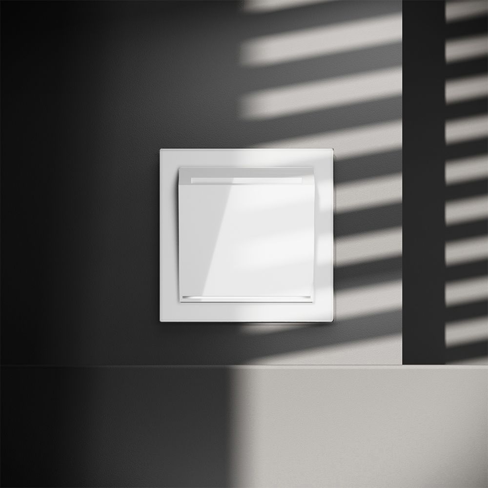 Выключатель встраиваемый S70 карточный 16А, белый глянцевый Voltum VLS010701