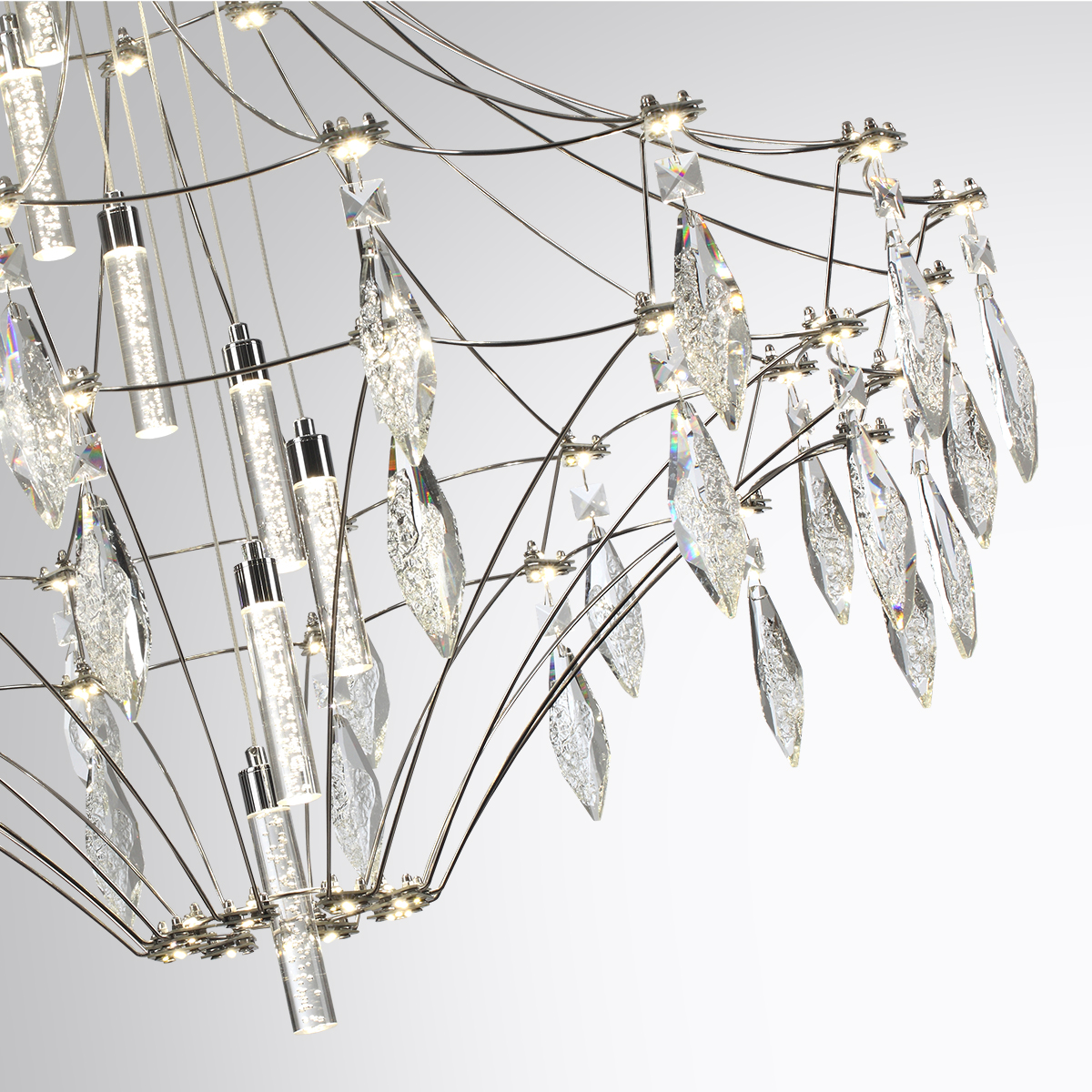 Потолочный светильник 103*LED*51W, 4000К, 4590lm Odeon Light Flamenco 6699/51CL, хром