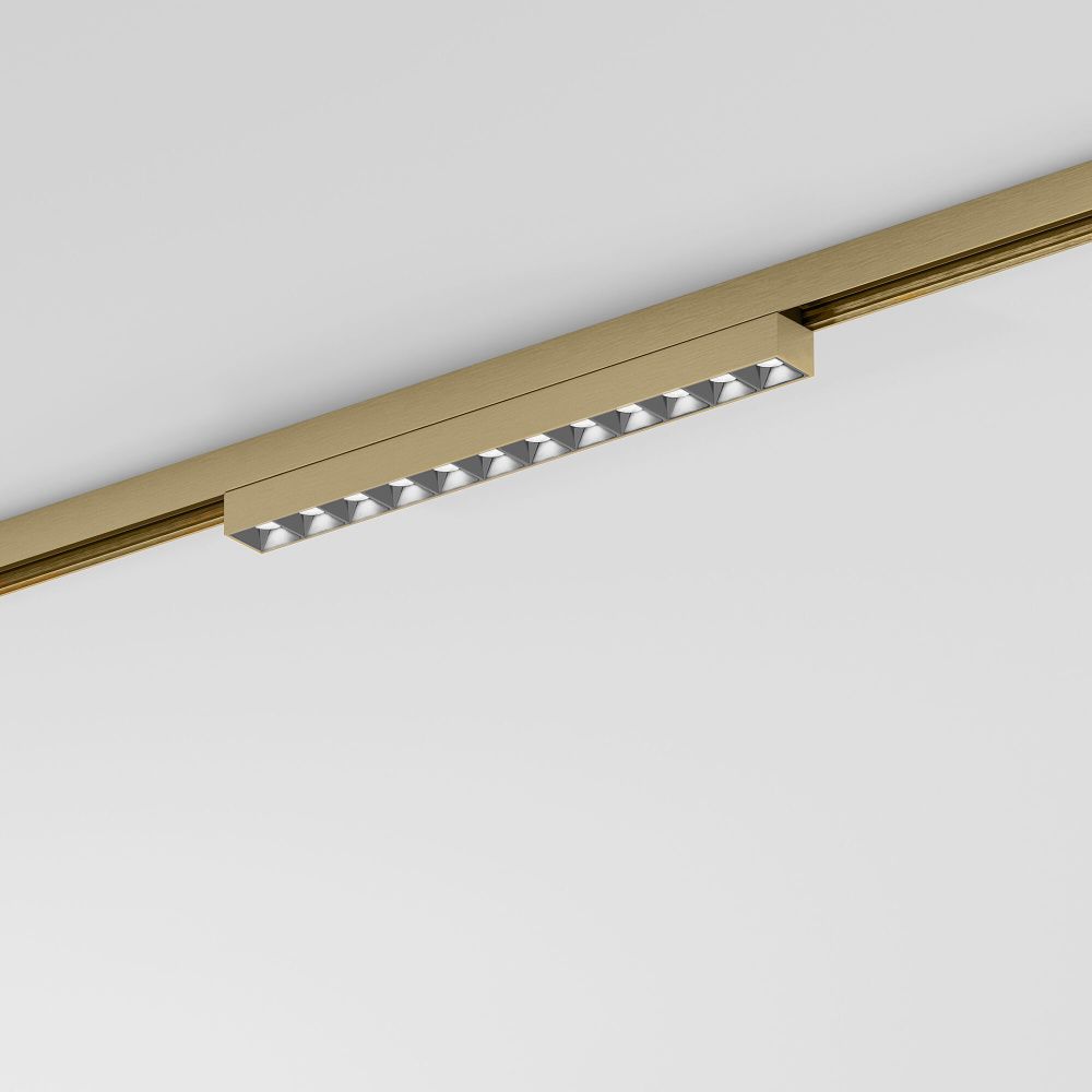 Brass Line Трековый светильник 10W 4000K латунь 85528/01 Elektrostandard Line Magnetic 4690389218736, a071847